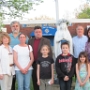 Mrs. Anne Strommer, PGK Walter Kozlowski, Mrs.<br />                                         Jeanie Rogers and her daughter Rachel, Grand Knight Kevin Strommer, Sebastian Buccellato, <br />                                         Bro. Rick Horn, Mrs. Sharon Strommer and daughter Keira